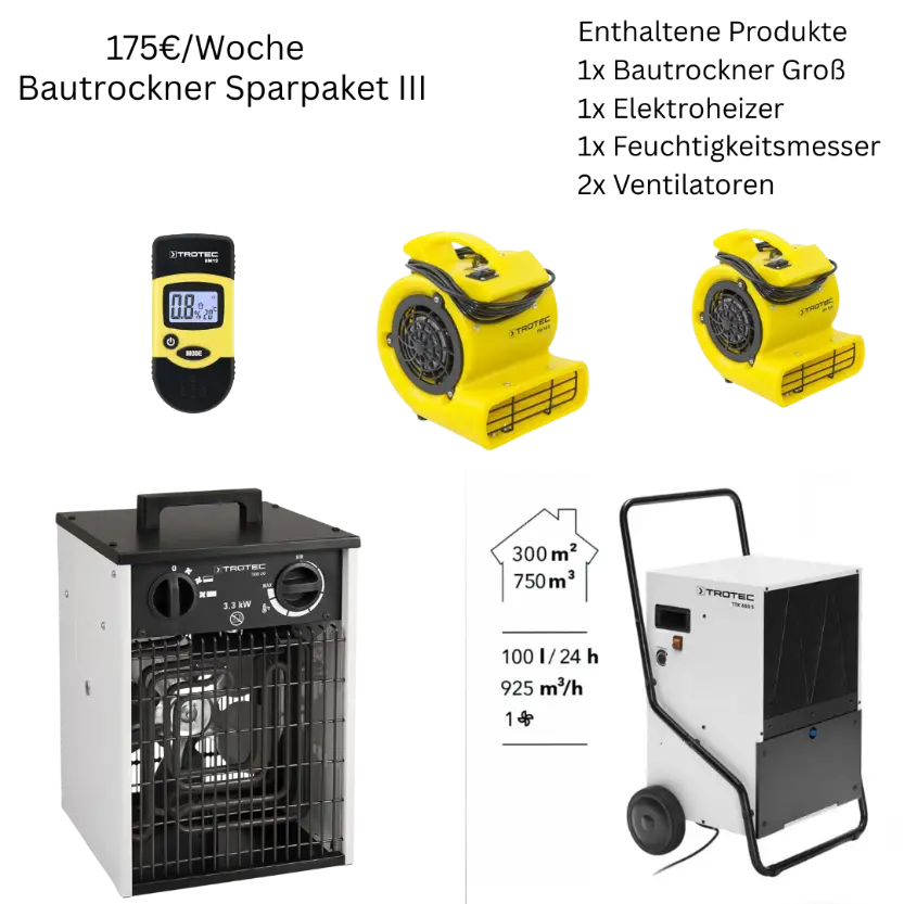 Bautrockner Sparpaket III