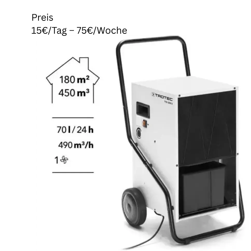 Bautrockner Modell Mittel